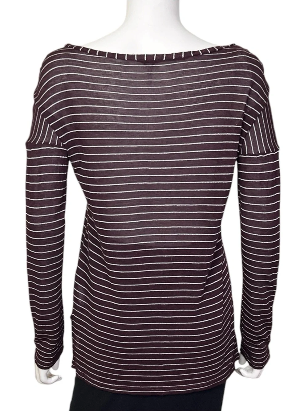 Splendid Lurex Stripe Tee - sz Medium